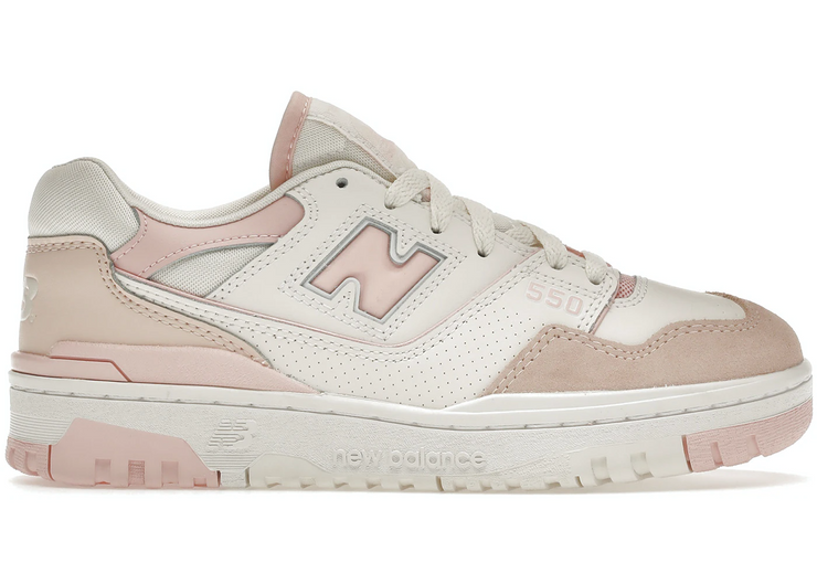 White / Pink Strawberry New Balance 550 Womens